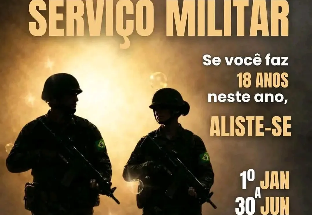 Alistamento militar é obrigatório.