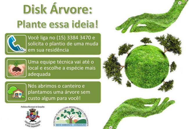 Prefeitura de Cerquilho retoma o projeto Disk Árvore