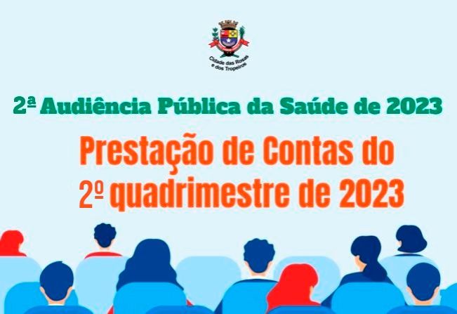 Secretaria da Saúde convida para a 2ª Audiência Pública da Saúde de 2023 