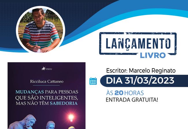 Dr. Marcelo Reginato lança livro no Teatro Municipal