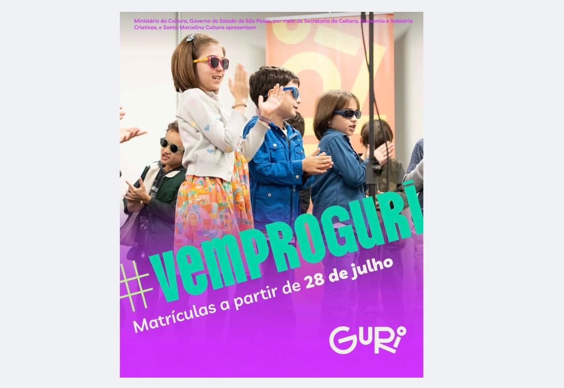 A Prefeitura de Cerquilho por meio do Departamento de Cultura informa: Matrículas abertas para o GURI. Confira!