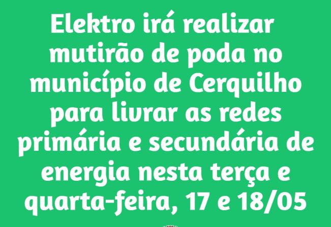 COMUNICADO ELEKTRO