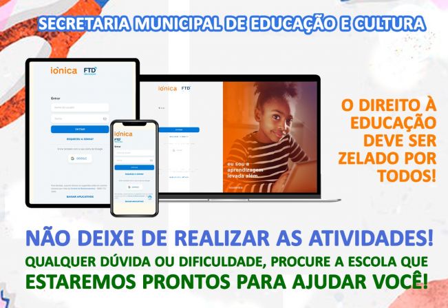 Cerquilho continua oferecendo ensino remoto aos alunos da rede municipal