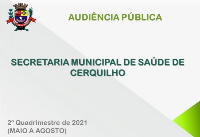 Secretaria da Saúde realiza 2ª Audiência Pública