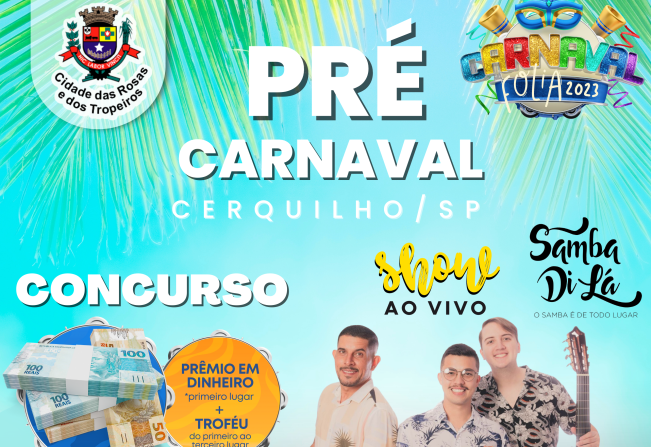 Prefeitura de Cerquilho realiza Pré-Carnaval com Concurso de Rei Momo e Rainha