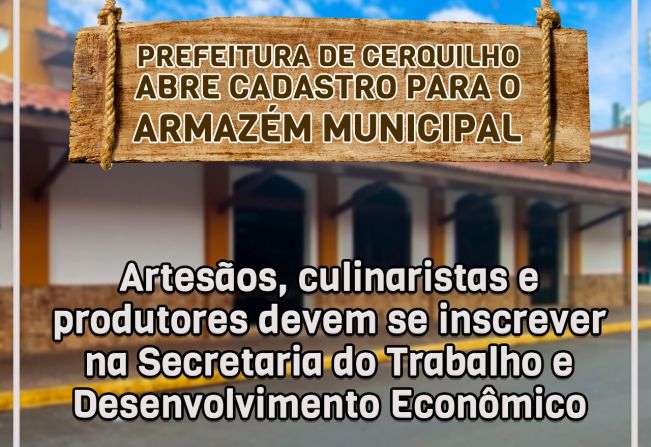 Prefeitura de Cerquilho abre cadastro para o Armazém Municipal