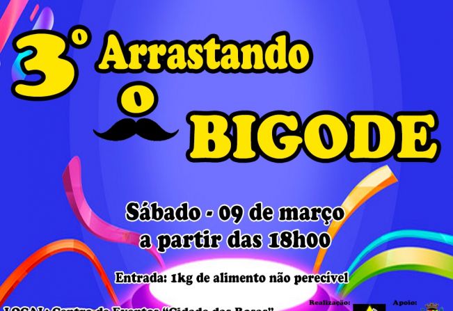 3º Arrastando o Bigode fecha as comemorações de Carnaval com solidariedade