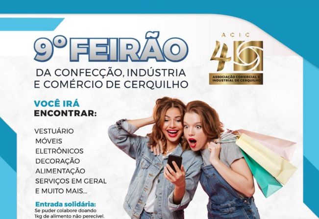 9º Feirão de Cerquilho começa nos dias 8, 9 e 10 de Setembro