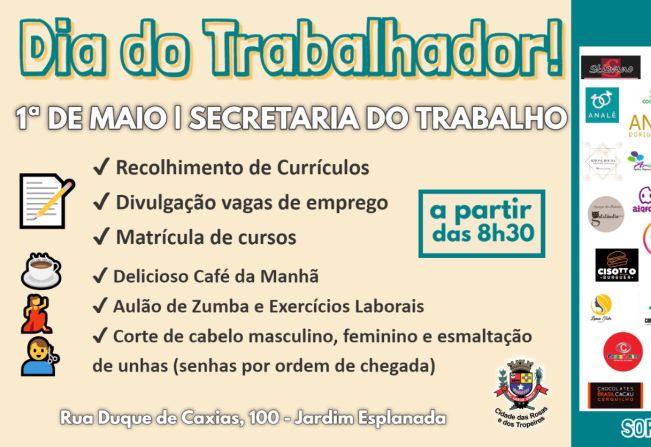 Prefeitura realiza evento especial do Dia do Trabalhador