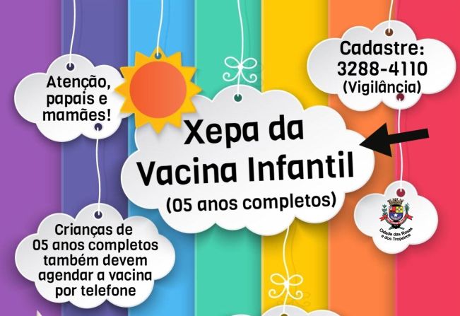 Secretaria da Saúde de Cerquilho informa sobre Xepa da Vacina Infantil