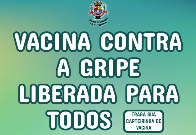 Vacinação contra a gripe é liberada para toda população