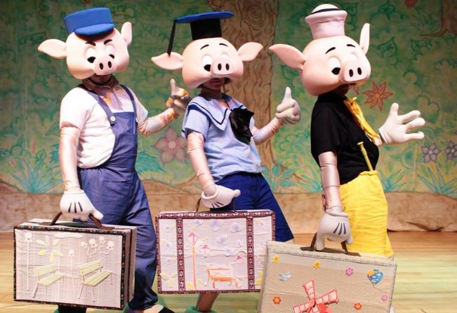Teatro Municipal recebe a peça infantil “Os três porquinhos”