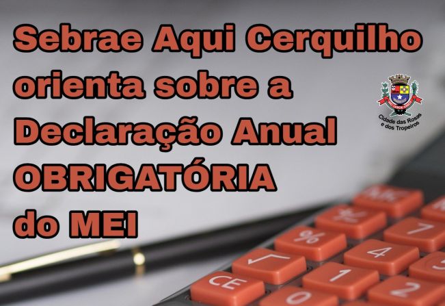 Sebrae Aqui Cerquilho orienta sobre a Declaração Anual do MEI