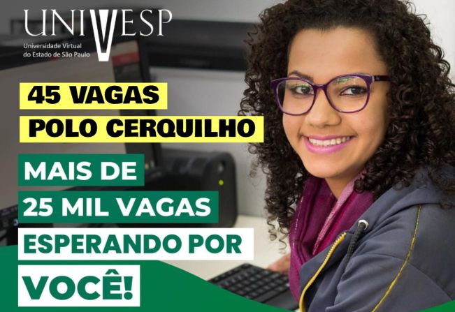 Inscrições do Vestibular da Univesp abre na segunda-feira, dia 06/02