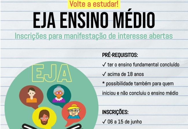 Escola Vitória está com inscrições abertas para manifestação de interesse no EJA Ensino Médio