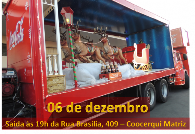 Caravana da Coca-Cola passará por Cerquilho nesta quinta-feira