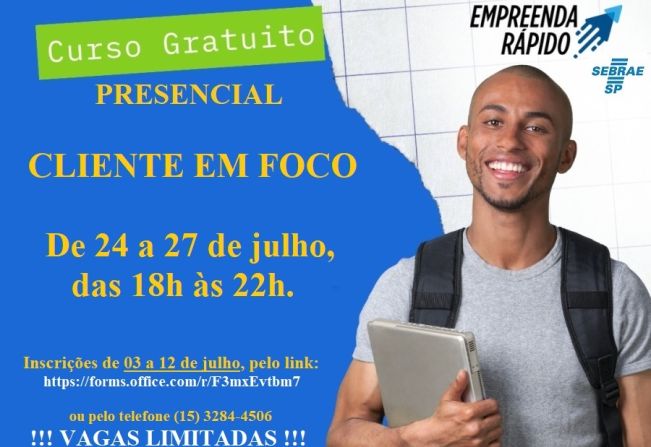 Sebrae Aqui Cerquilho abre vagas para curso de organização do seu negócio