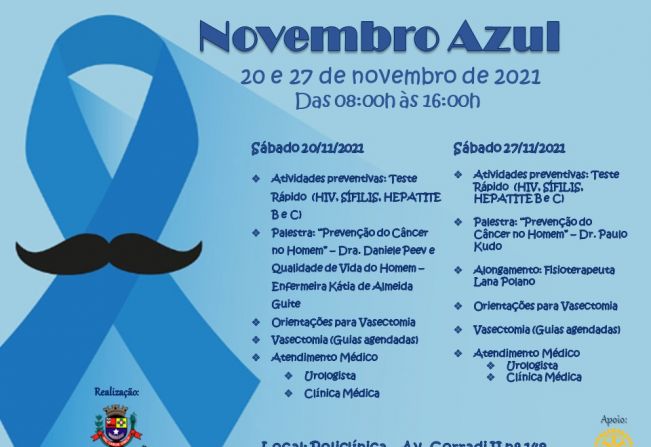 Novembro Azul promove conscientização sobre cuidados com a saúde masculina