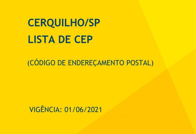 Cerquilho passa a ter CEPs específicos