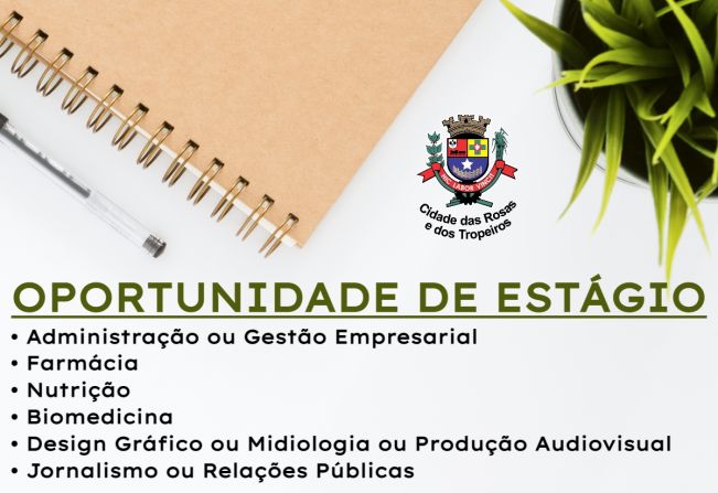 Prefeitura divulga oportunidades de estágio