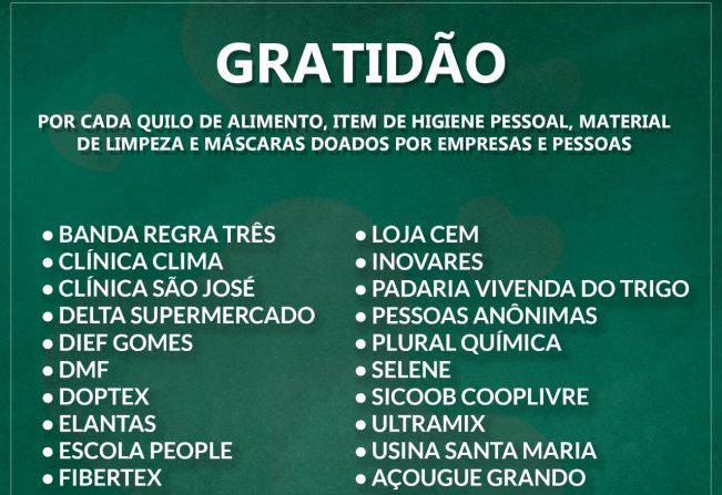 Vamos começando o ano com GRATIDÃO