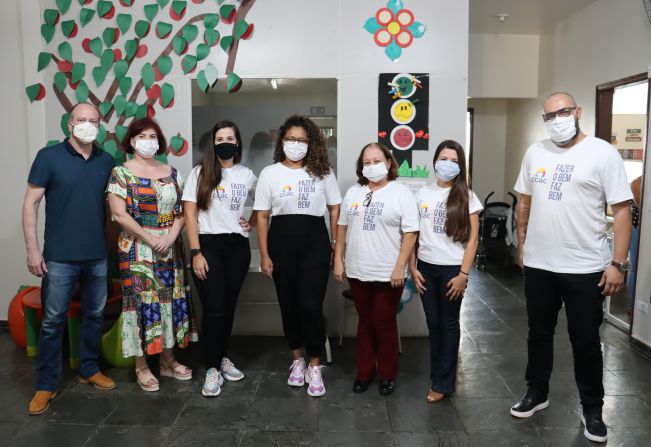 Prefeito e Presidente do Fundo Social visitam a Casa da Criança