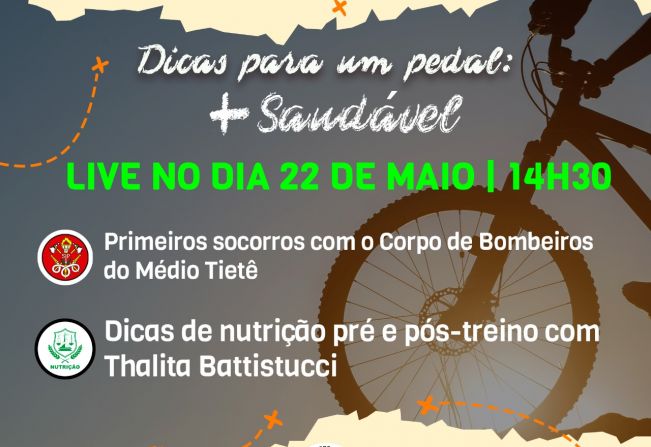 Prefeitura realiza mais uma live com dicas para um pedal seguro e saudável