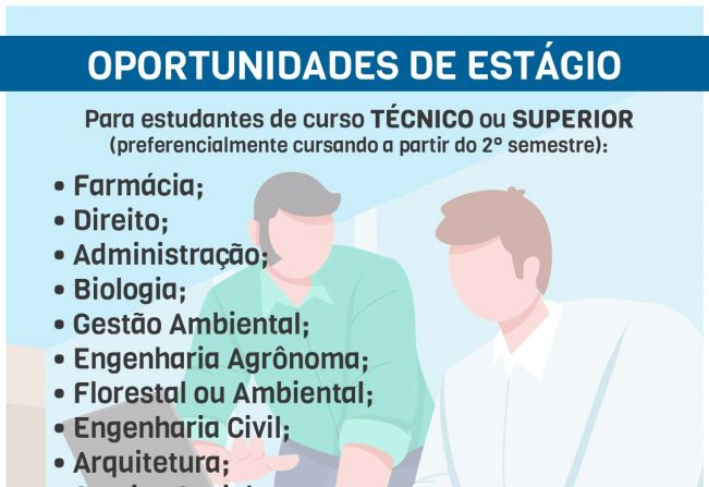 Prefeitura informa sobre oportunidades de Estágio