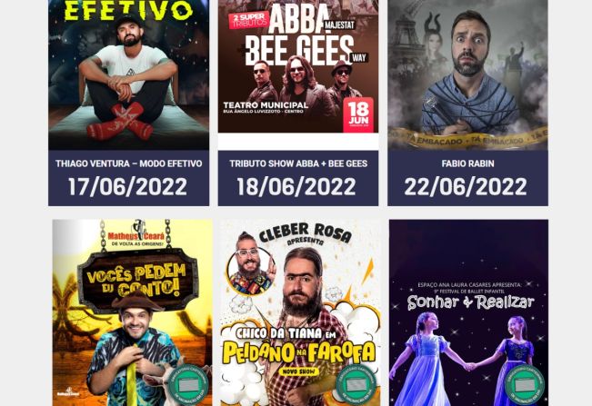 Confira a programação de Junho do Teatro Municipal