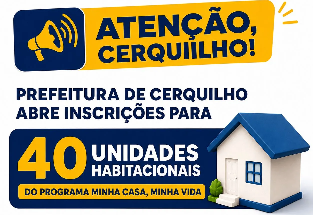 Prefeitura de Cerquilho abre inscrições para 40 casas do Minha Casa Minha Vida