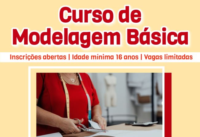 Fundo Social está com inscrições abertas para o curso de Modelagem Básica