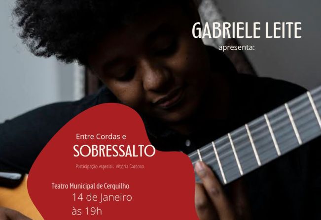 Gabriele Leite, a nova cara do violão brasileiro, se apresenta no Teatro Municipal
