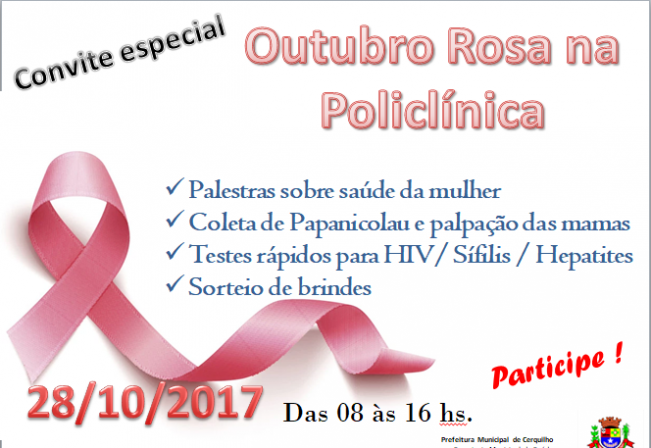 Prefeitura realiza evento especial do Outubro Rosa