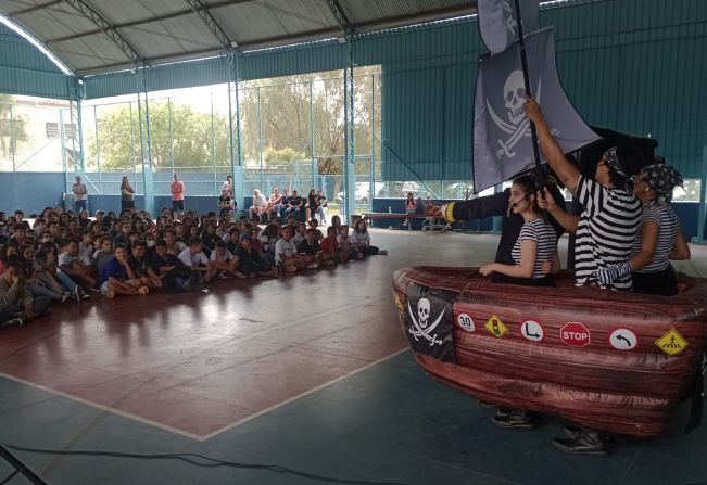 Prefeitura Municipal de Cerquilho promove a semana nacional de trânsito nas escolas de Ensino Fundamental do município.