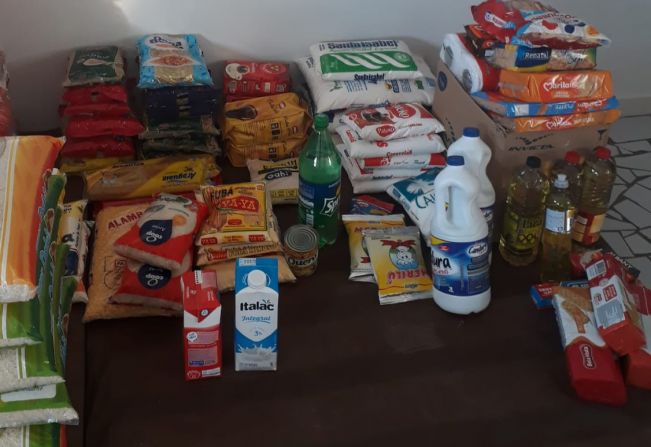 Carrinho Solidário arrecada quase uma tonelada e meia de alimentos