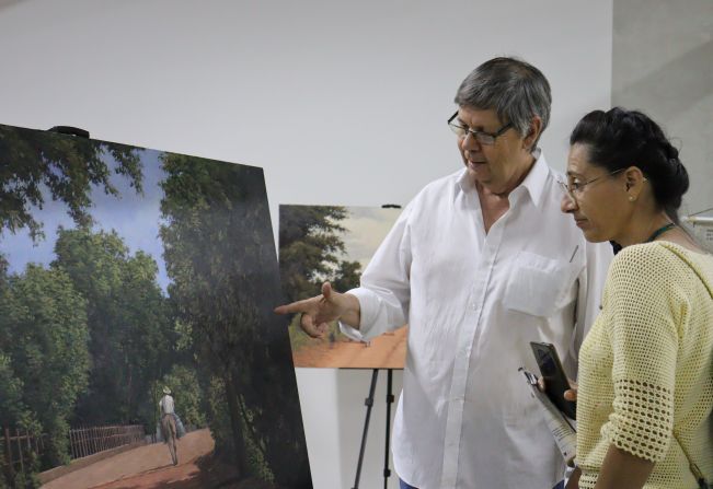 Abertura da Exposição “Terras de Paulo Setúbal” reúne 20 trabalhos em óleo sobre tela do artista plástico Mingo Jacob