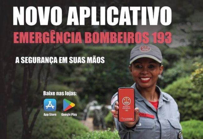 Governo lança aplicativo “Bombeiros Emergência” para o acionamento dos serviços do Corpo de Bombeiros
