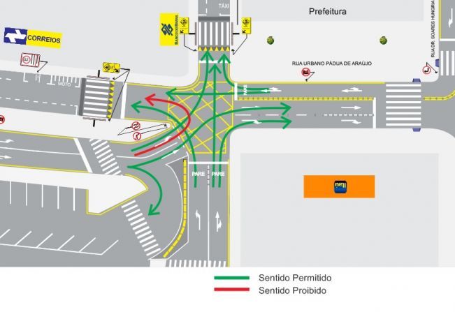Prefeitura realizará mudanças de trânsito na área central em duas etapas