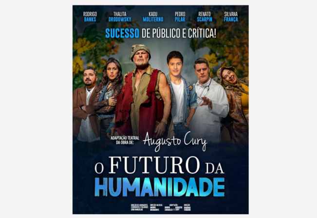 O Teatro Municipal de Cerquilho apresenta: O Futuro da Humanidade trazendo Kadu Moliterno para Cerquilho. 