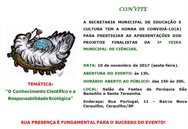  3ª Feira Municipal de Ciências