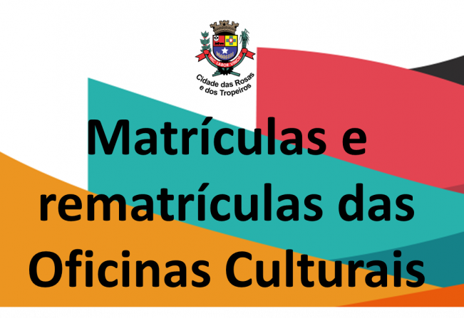 Prefeitura de Cerquilho informa sobre matrícula e rematrícula das Oficinas Culturais