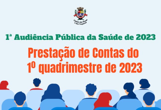 Secretaria da Saúde convida para a 1ª Audiência Pública da Saúde de 2023