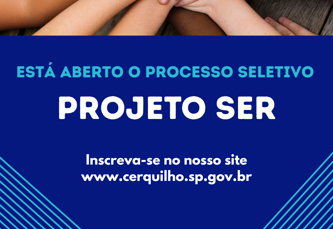 Estão abertas as inscrições para o processo seletivo do Projeto SER – Serviço Especializado de Reabilitação para crianças e adolescentes com transtornos do neurodesenvolvimento. Veja mais!