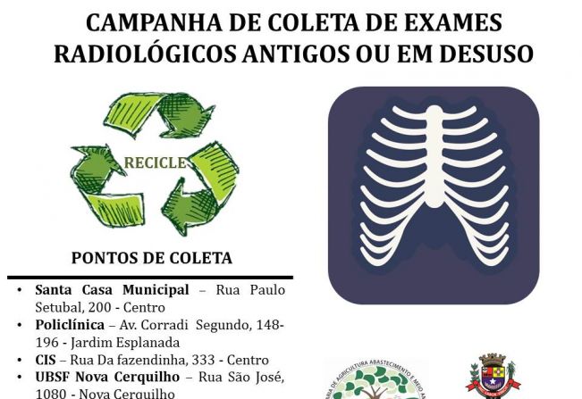 Prefeitura de Cerquilho segue com Campanha de Coleta de Chapas de Raios X